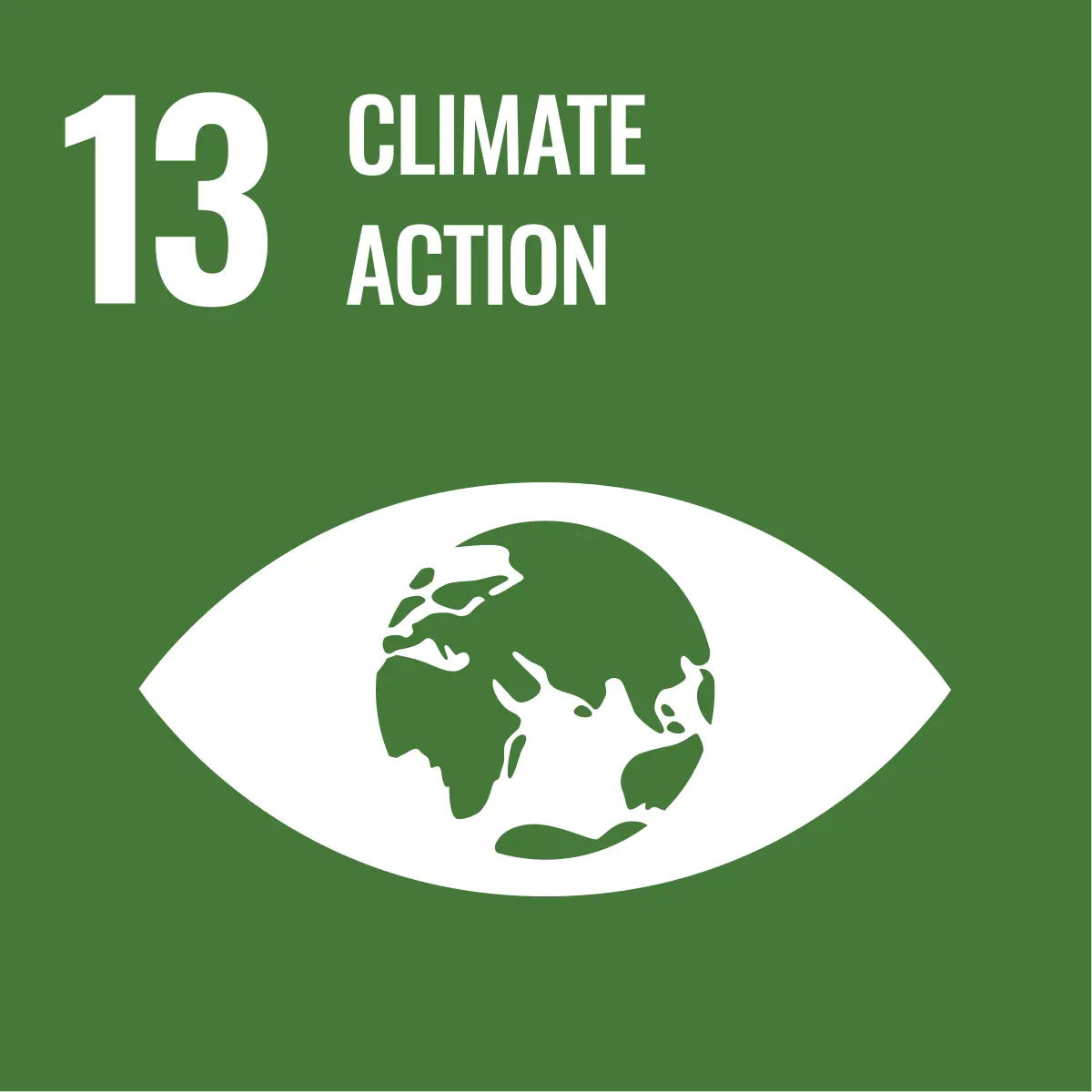 Sürdürülebilirlik 11 Sustainable Development Goal 13Climate.svg